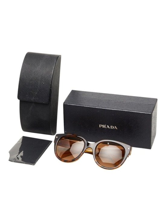 Prada Logo Gradation Sunglasses Brown Acetate 1- Eyewear